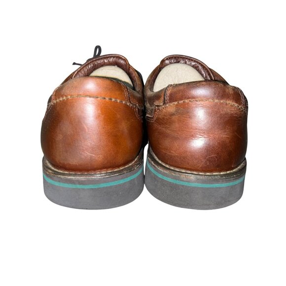 Vintage Hush Puppies Body Shoe Leather Oxfords Mens 9.5 Narrow Used Brown main image 9